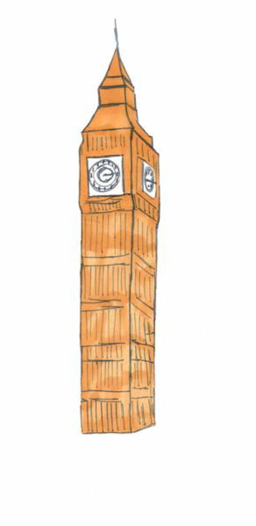 Detail of Big Ben, 2017 by Daisy de Villeneuve