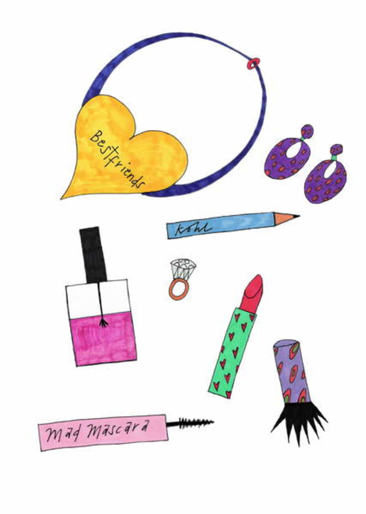 Detail of Jewellery & Make-Up, 2017 by Daisy de Villeneuve