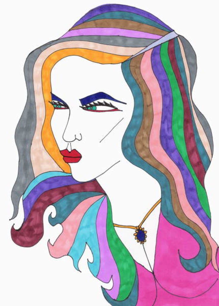 Detail of Side Glance by Daisy de Villeneuve