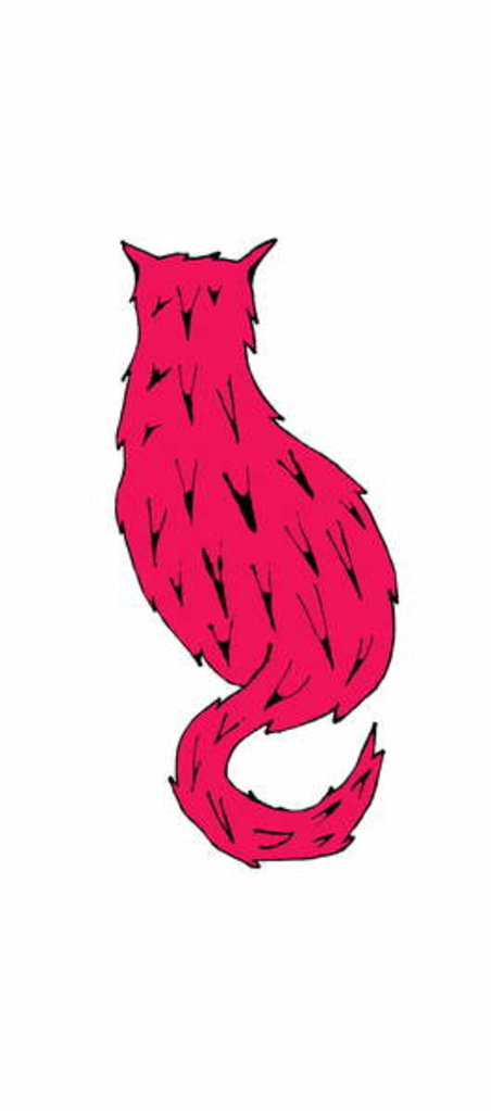 Detail of Red Cat by Daisy de Villeneuve