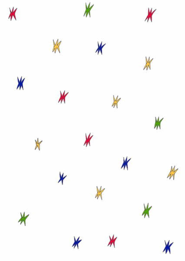 Detail of Coloured Small Stars by Daisy de Villeneuve
