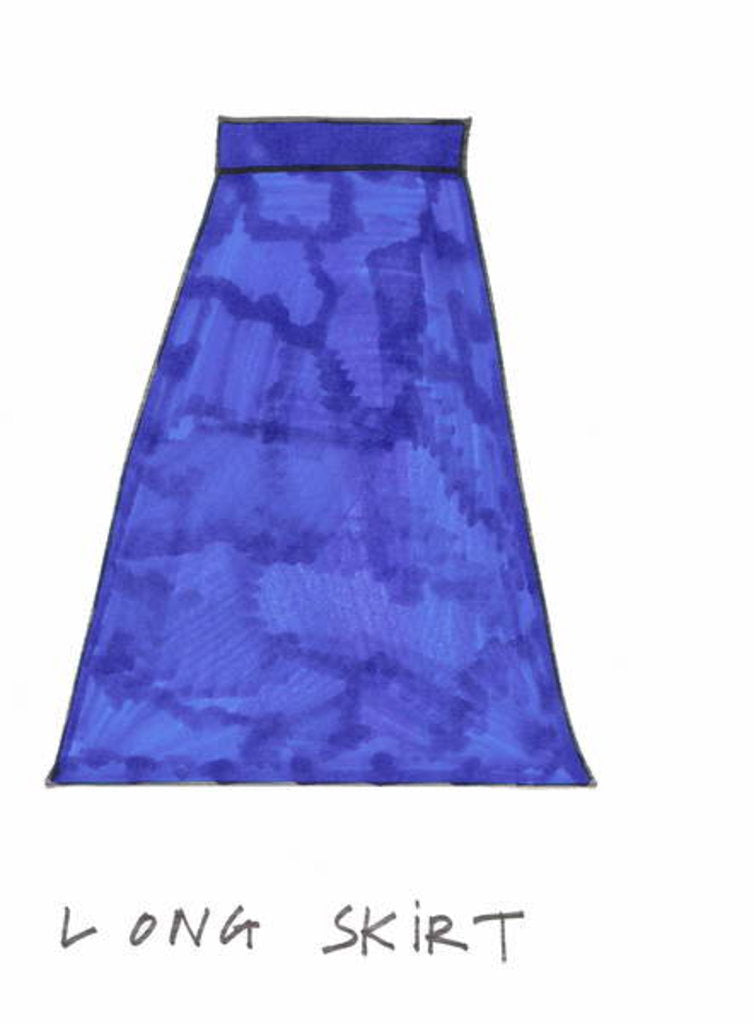 Detail of Long Skirt by Daisy de Villeneuve