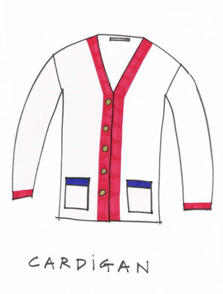 Detail of Cardigan by Daisy de Villeneuve