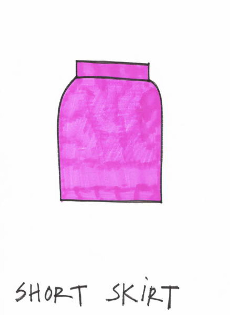 Detail of Short Skirt by Daisy de Villeneuve