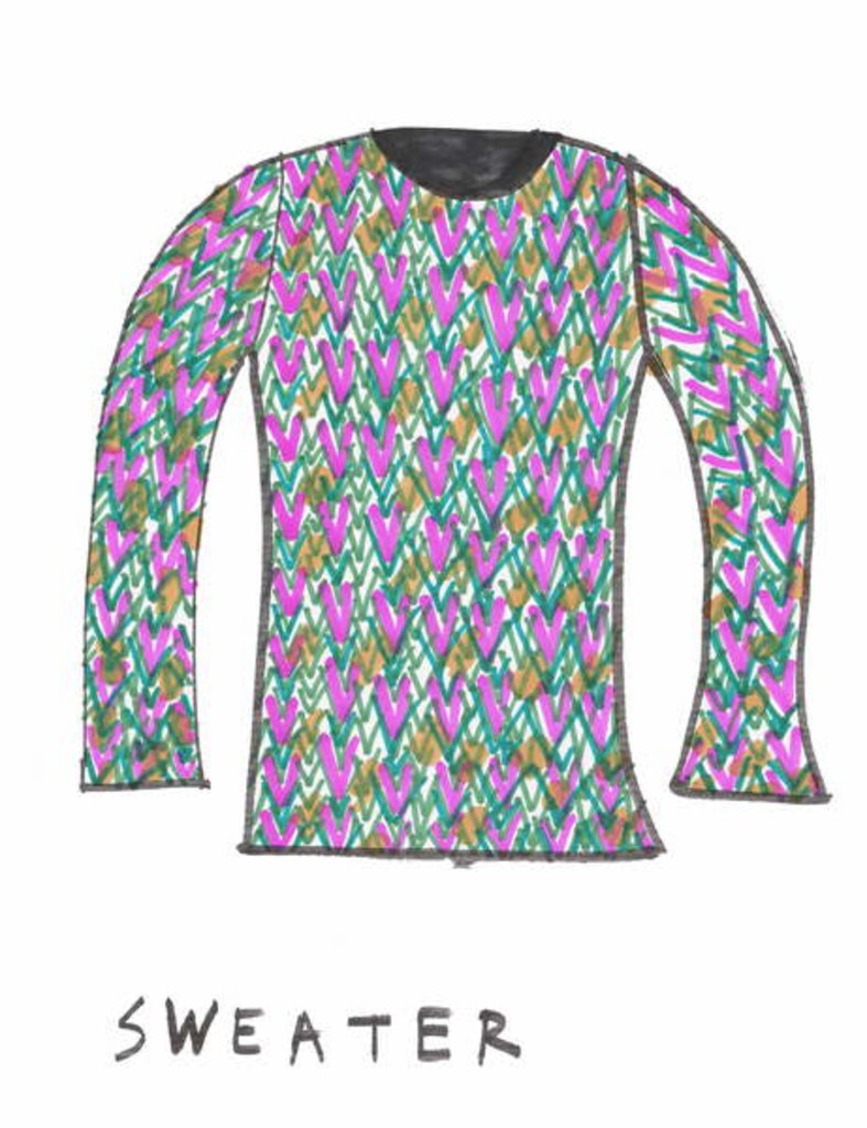 Detail of Sweater by Daisy de Villeneuve