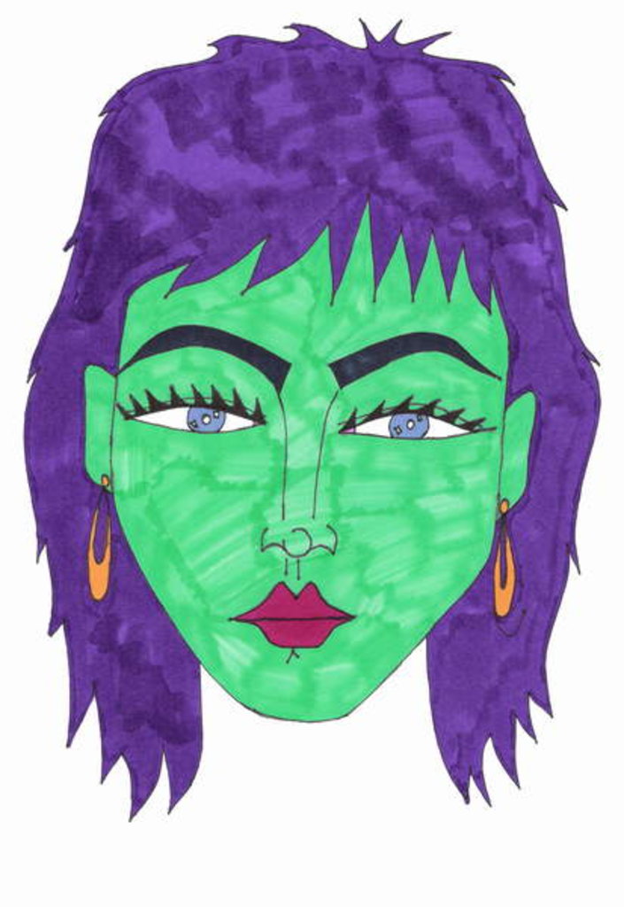 Detail of Green with Envy by Daisy de Villeneuve