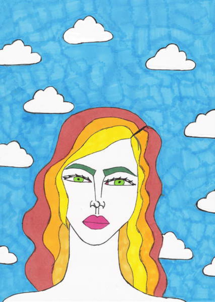 Detail of Blue Sky by Daisy de Villeneuve