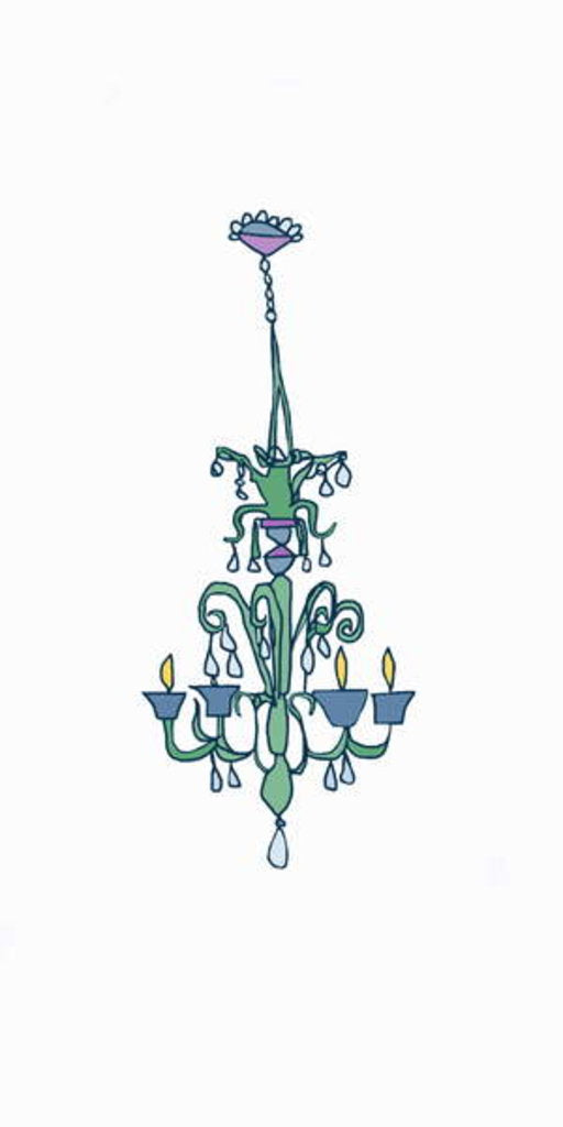 Detail of Chandelier by Daisy de Villeneuve