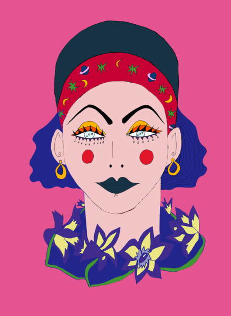 Detail of Mystic Lady by Daisy de Villeneuve