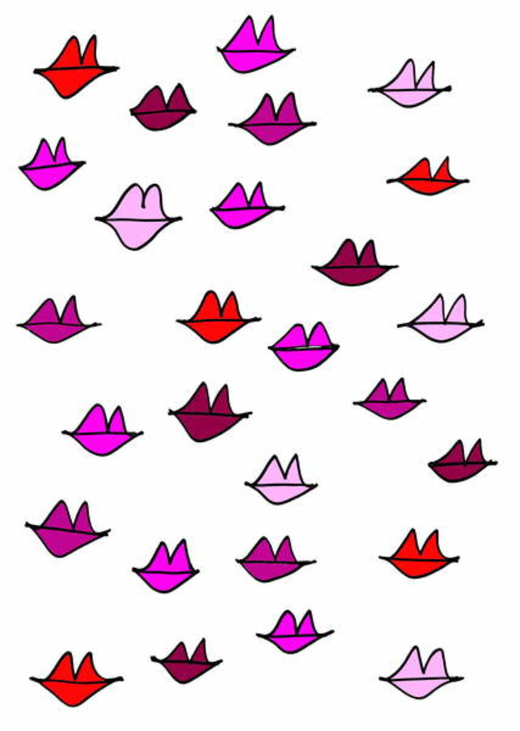 Detail of Lips by Daisy de Villeneuve