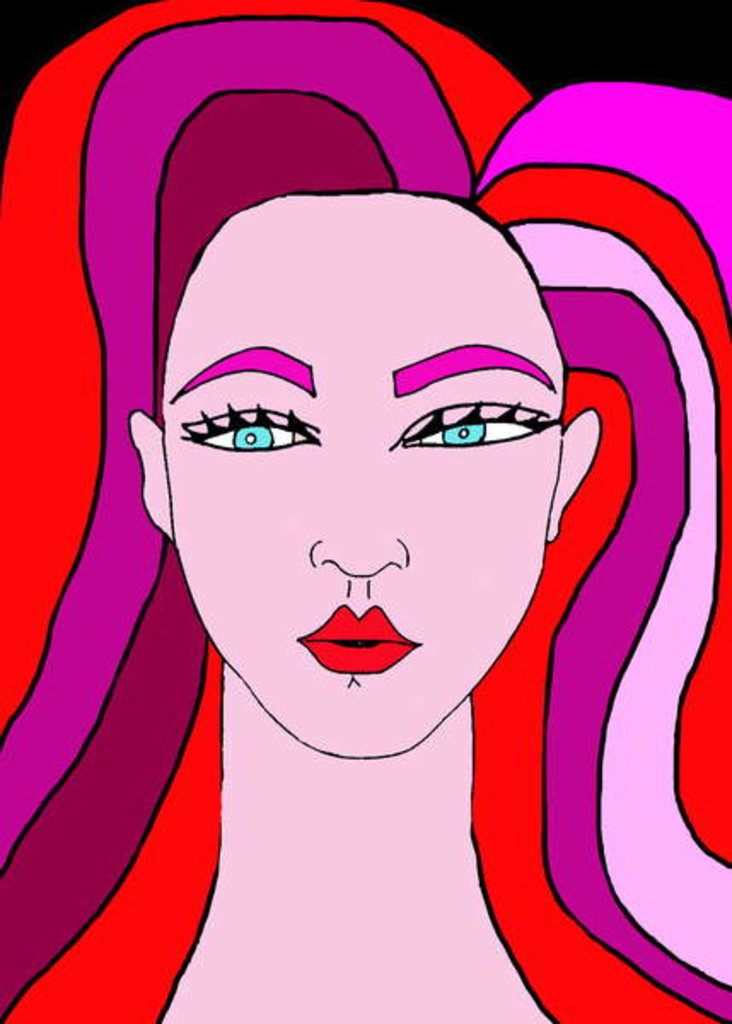 Detail of Pink Lady by Daisy de Villeneuve