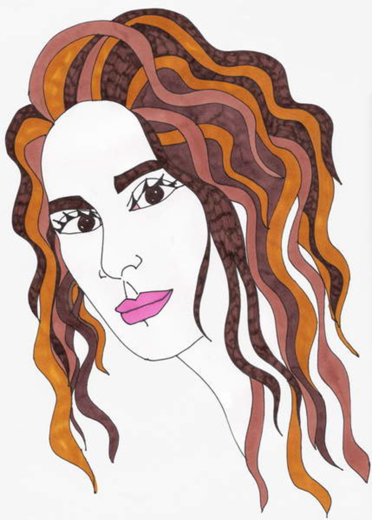 Detail of Brown Eyes by Daisy de Villeneuve