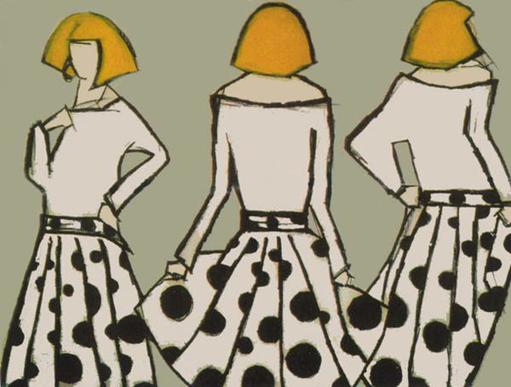 Detail of 3 Girls by Daisy de Villeneuve