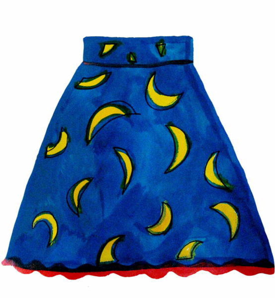 Detail of Blue Skirt by Daisy de Villeneuve