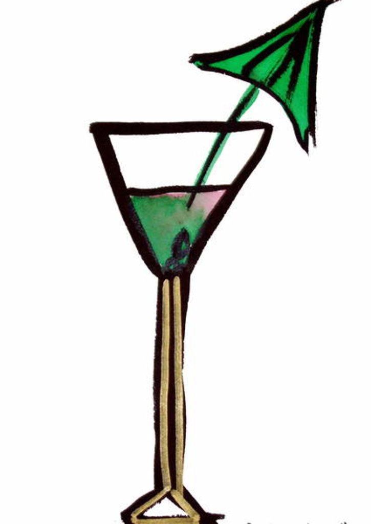 Detail of Cocktail Glass by Daisy de Villeneuve