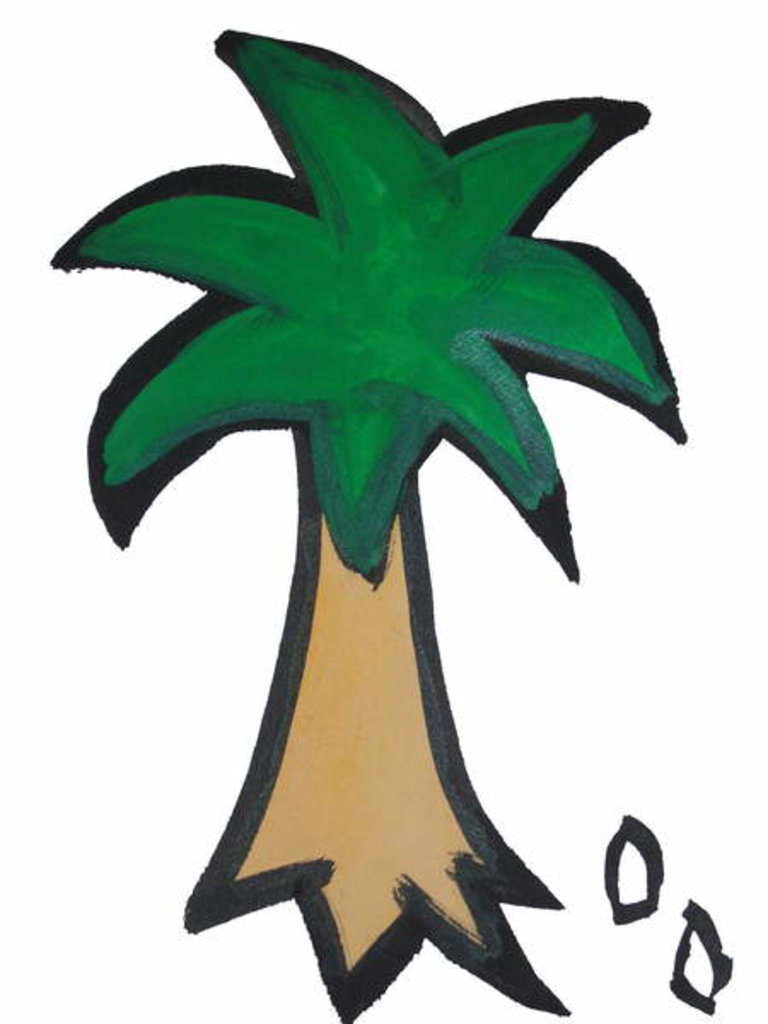 Detail of Palm Tree by Daisy de Villeneuve