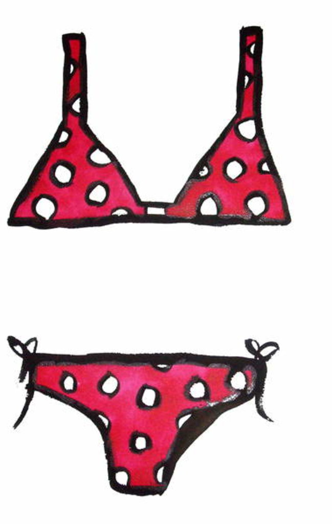 Detail of Polka Dot Bikini by Daisy de Villeneuve