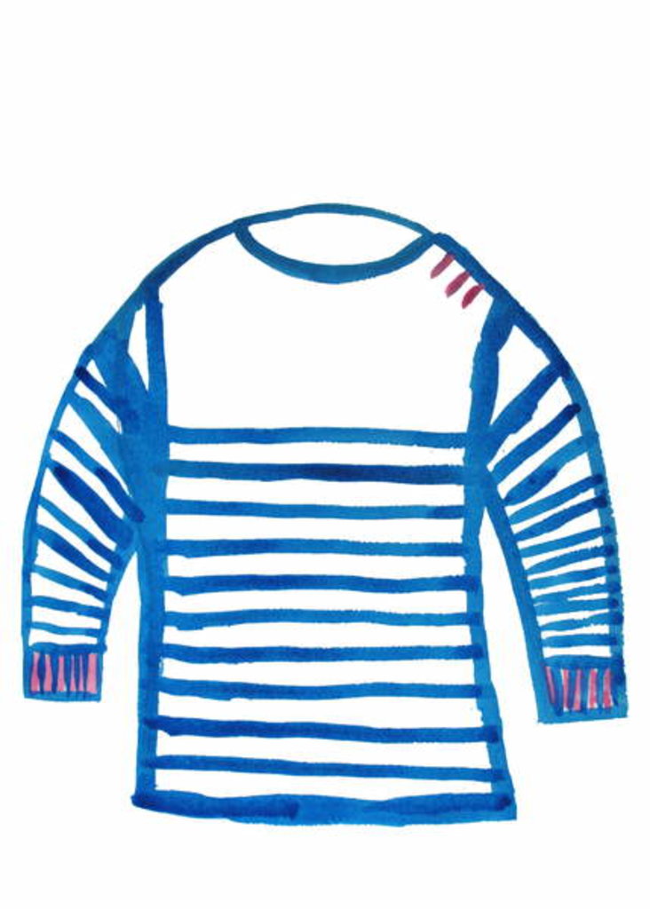 Detail of Stripy Jumper by Daisy de Villeneuve
