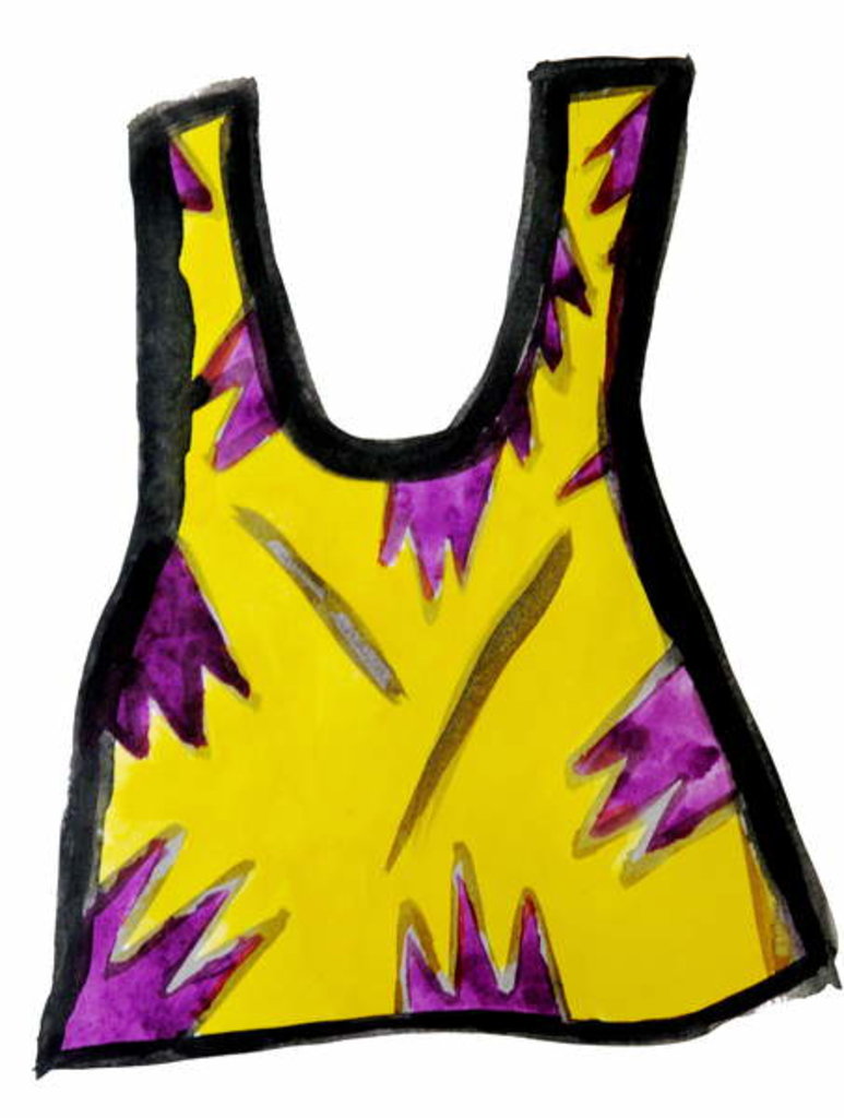 Detail of Yellow Camisole by Daisy de Villeneuve