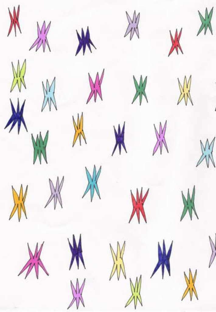 Detail of Coloured Stars by Daisy de Villeneuve