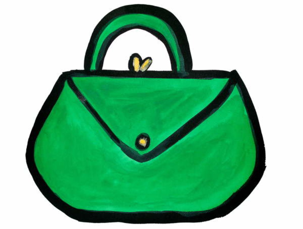 Detail of Green Handbag by Daisy de Villeneuve