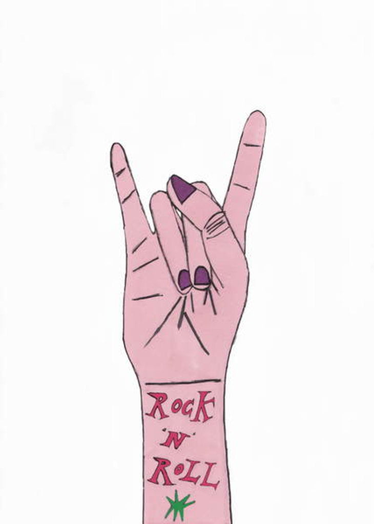 Detail of Rock 'n' Roll by Daisy de Villeneuve