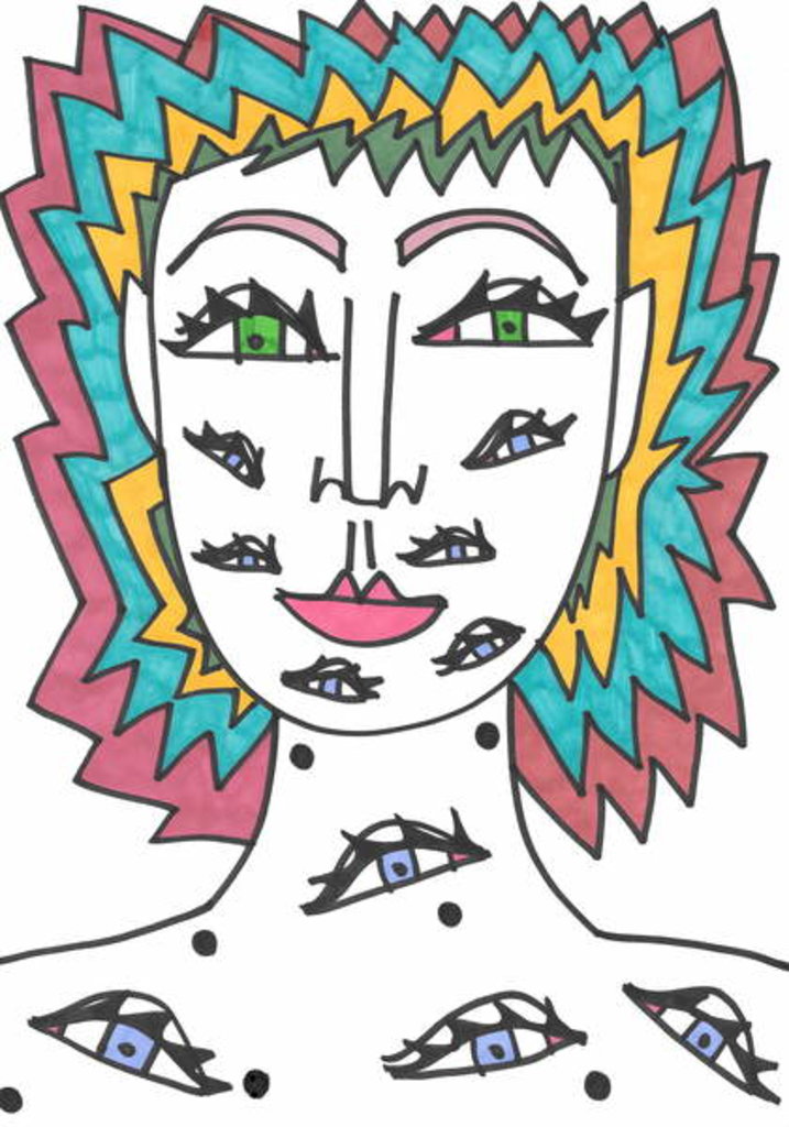 Detail of Eyes by Daisy de Villeneuve