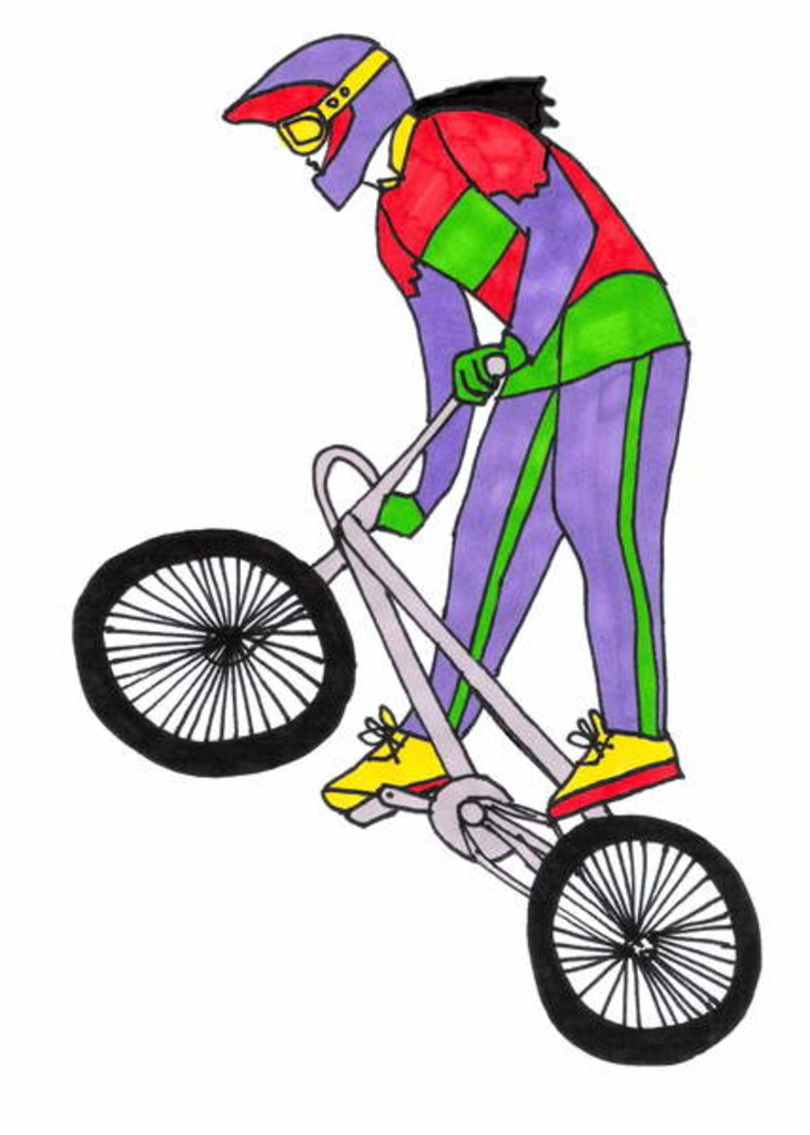 Detail of BMX, 2012 by Daisy de Villeneuve