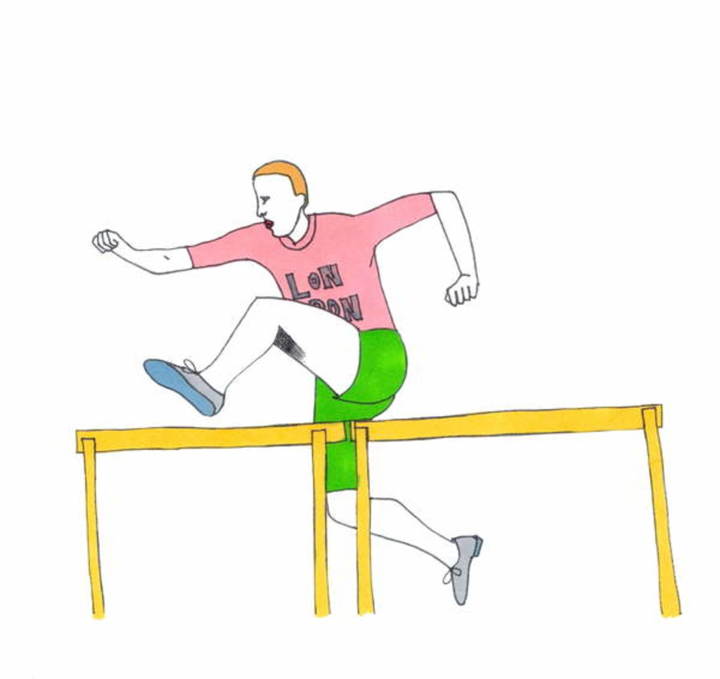 Detail of High Jump by Daisy de Villeneuve