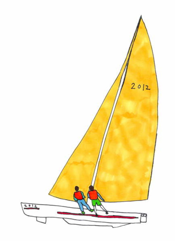 Detail of Sailing Colour by Daisy de Villeneuve