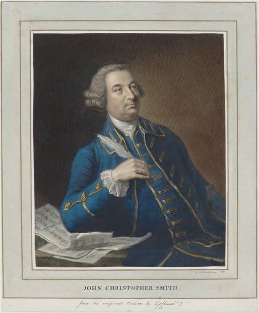 Detail of John Christopher Smith, c.1760 by William Nelson Gardiner