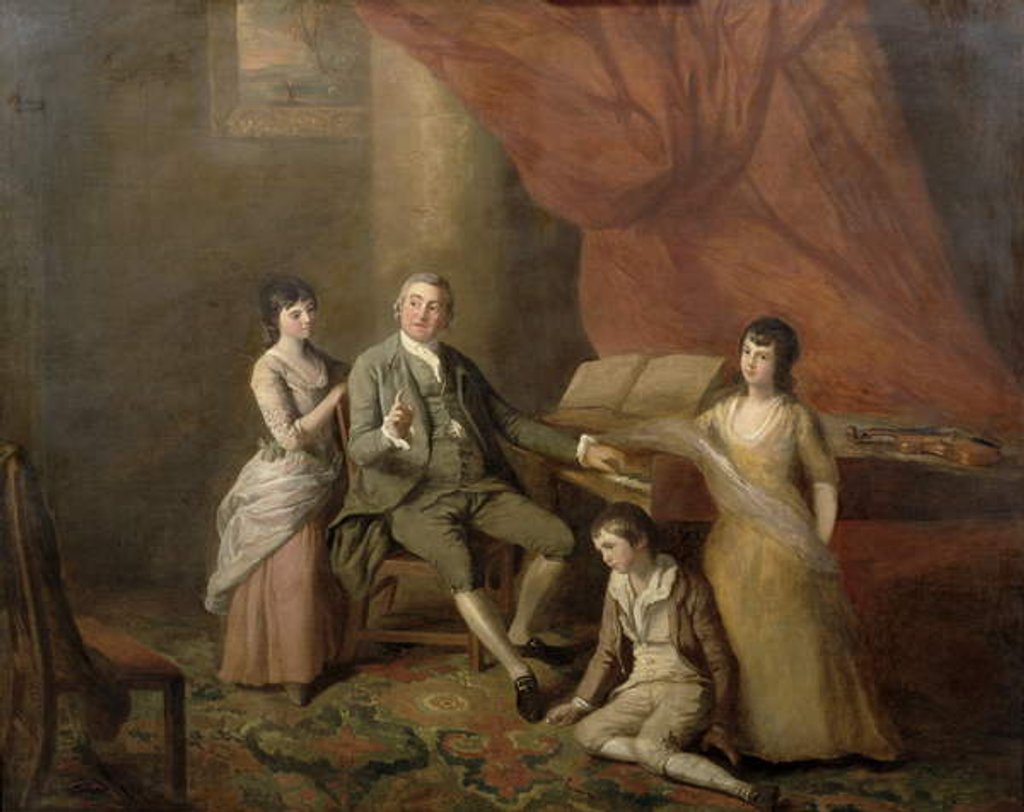 Detail of Felice de Giardini by John Francis Rigaud