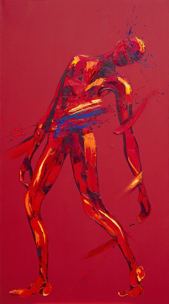 Detail of Jesus Falls for the First Time - Station 3, 2005 by Penny Warden