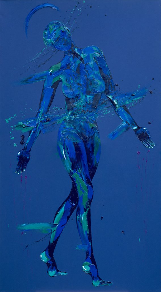 Detail of Jesus Meets his Mother - Station 4, 2015 by Penny Warden