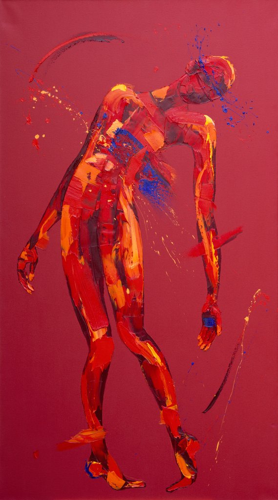 Detail of Jesus Falls for the Third Time - Station 3, 2005 by Penny Warden