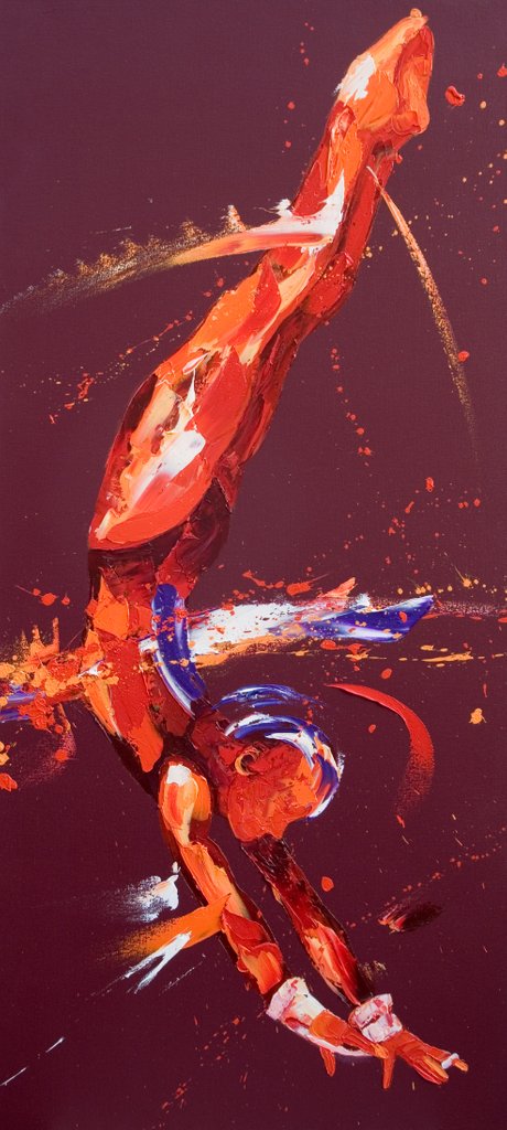 Detail of Gymnast Five, 2011 by Penny Warden