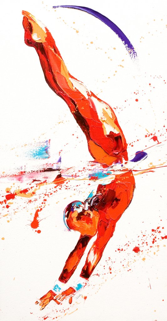 Detail of Gymnast Three, 2010 by Penny Warden