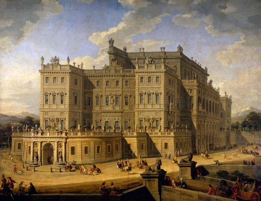 Detail of View of the Castle of Rivoli, 1723, by Giovanni Paolo Pannini by Giovanni Paolo Pannini or Panini