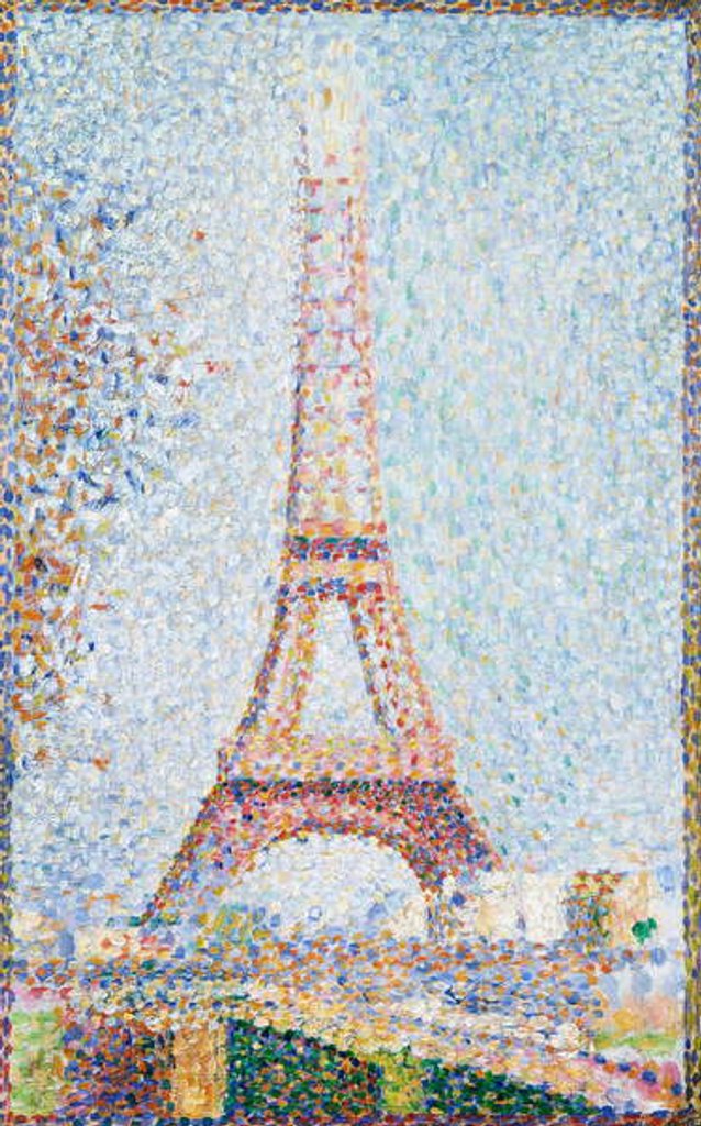 Detail of The Eiffel Tower, 1889 by Georges Pierre Seurat