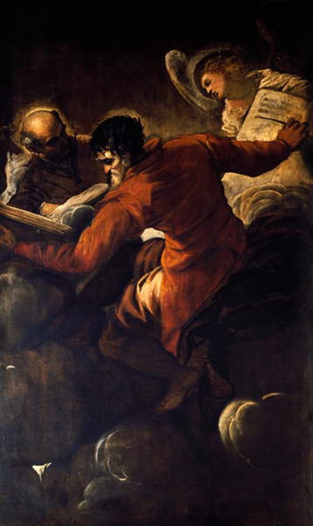 Detail of The Evangelists Luke and Matthew, 1557 by Jacopo Robusti Tintoretto