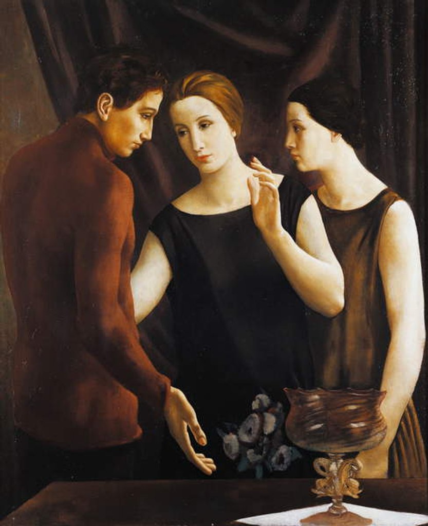 Detail of The Prodigal brother, 1924 by Ubaldo Oppi