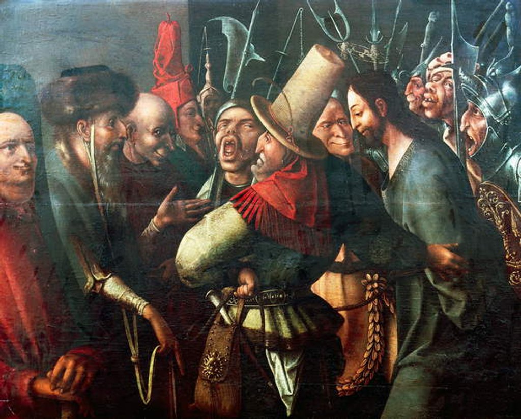 Detail of Christ brought before Pilate by Hieronymus Bosch