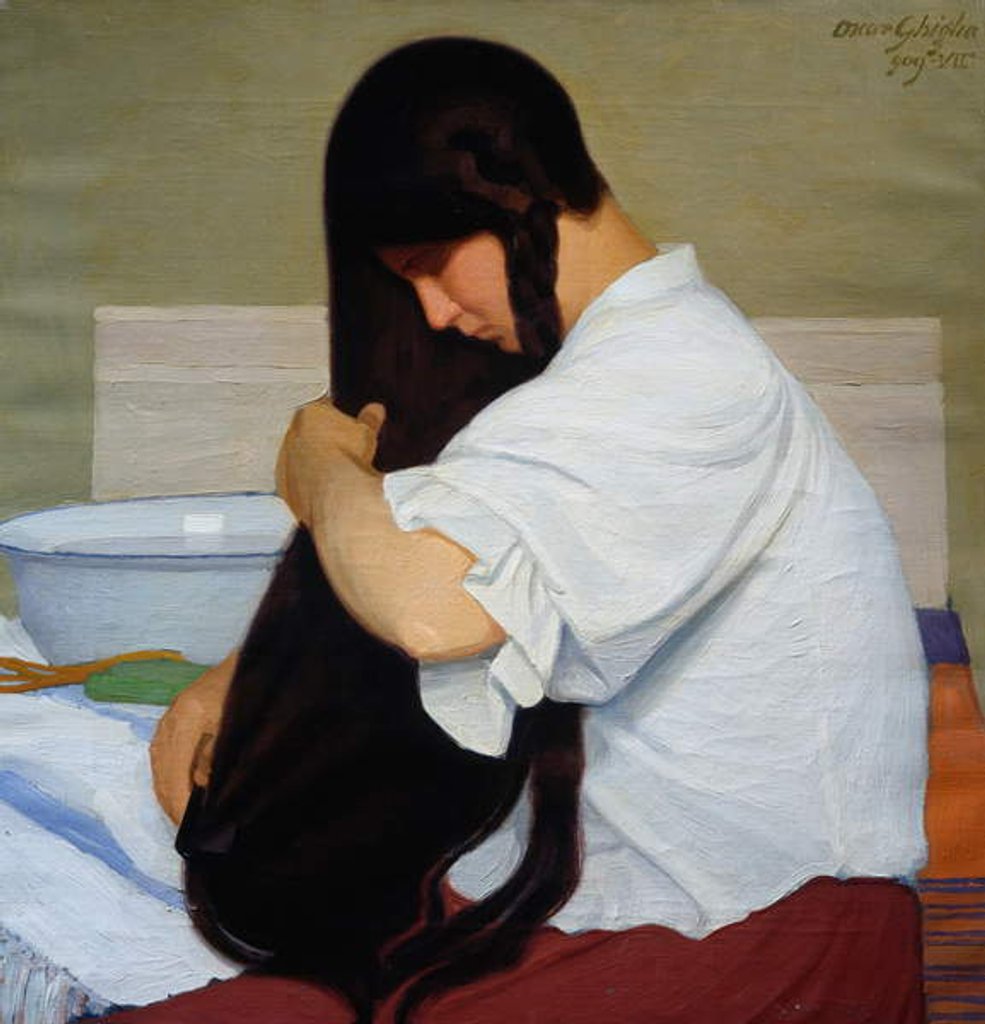 Detail of White shirt, 1909 by Oscar Ghiglia