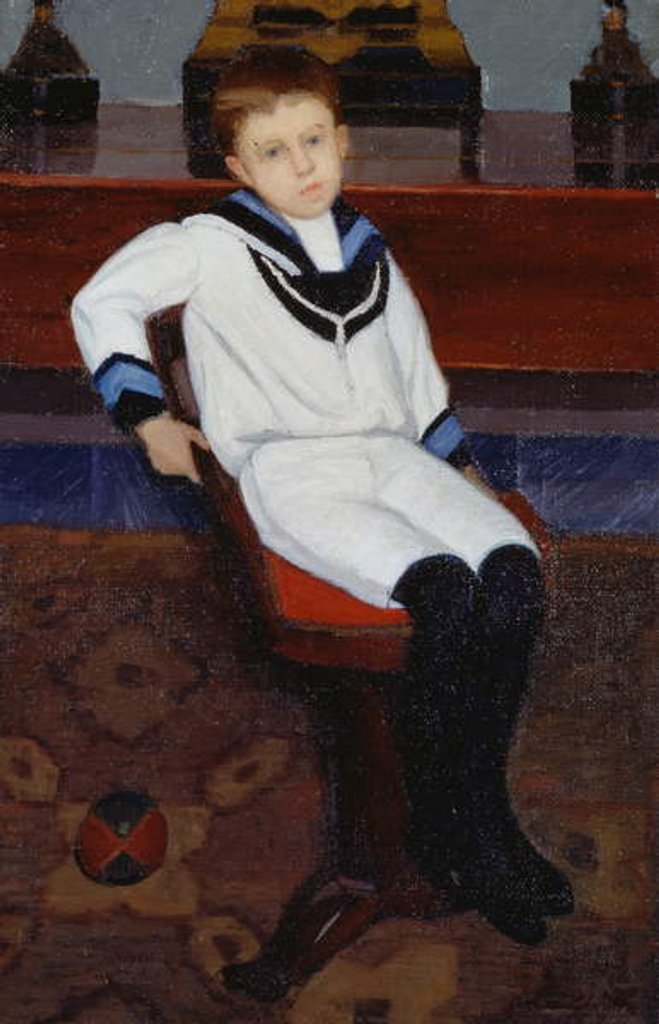 Detail of Portrait of Fulvio De' Bacci, 1911 by Oscar Ghiglia