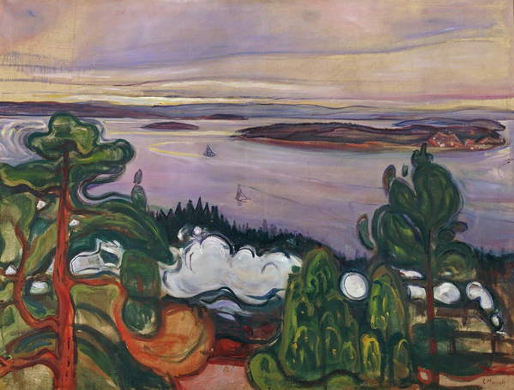Detail of Train smoke, 1900, by Edvard Munch, 84x109 cm??. Norway, 20th century. by Edvard Munch