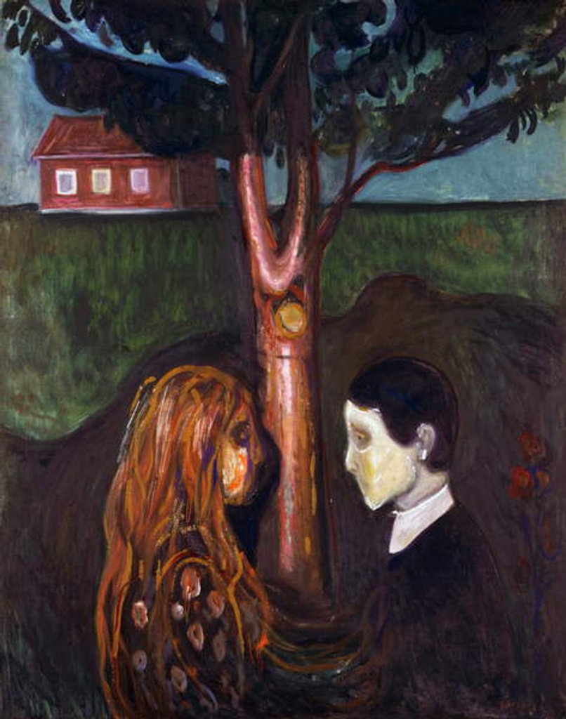 Detail of Eyes in eyes, 1894 by Edvard Munch