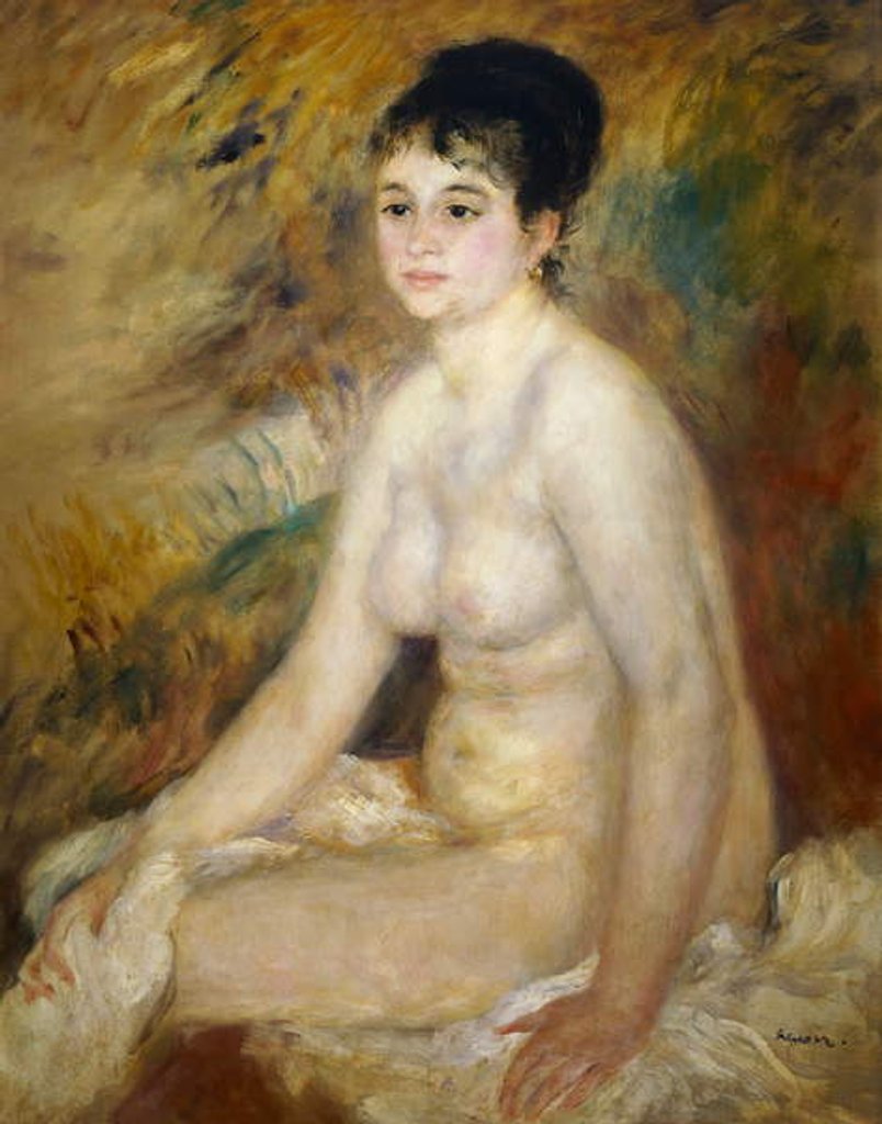 Detail of Après le bain, 1876 by Pierre Auguste Renoir