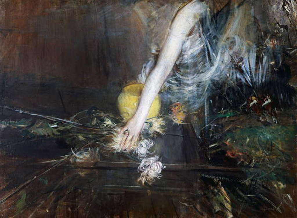 Detail of Arm with flower vase, ca 1910 by Giovanni Boldini