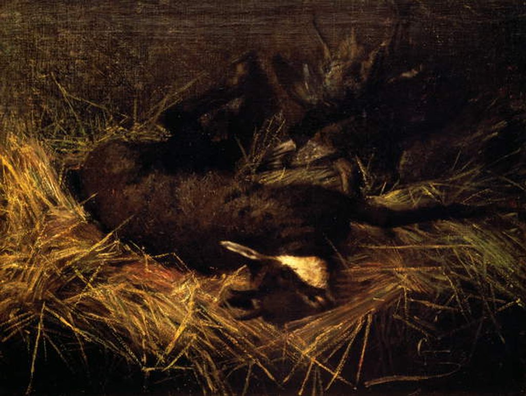 Detail of Dead chamois, 1882, by Giovanni Segantini by Giovanni Segantini