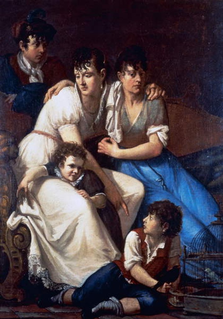 Detail of Portrait of the painter's family, 1807 by Francesco Hayez